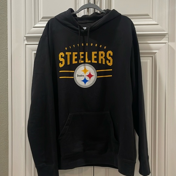 NFL Steelers Pittsburgh Black Pullover Men’s Hoodie Sweatshirt size XL - Picture 1 of 6